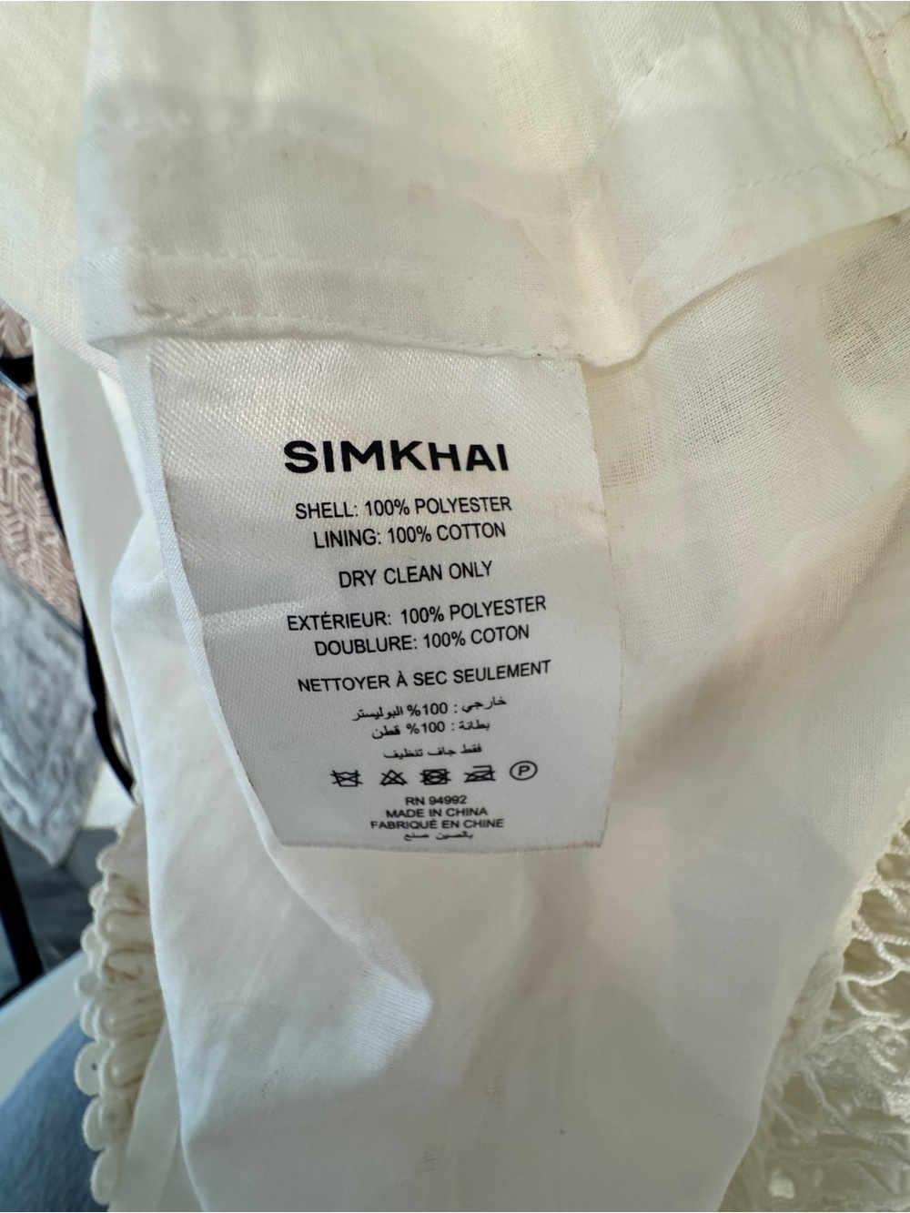 Jonathon Simkhai Coen White Crochet Mini Dress - Picture 10 of 10